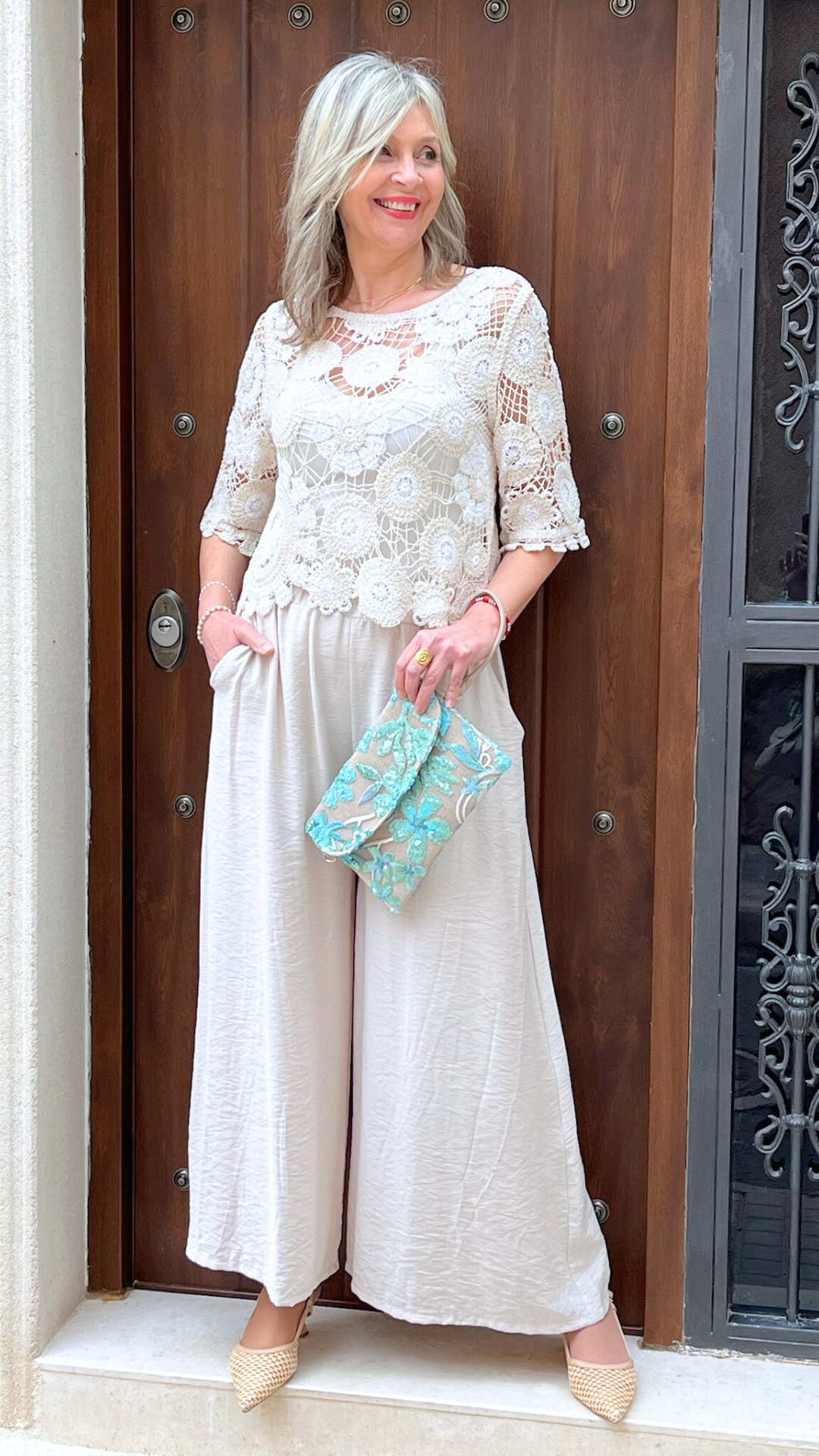 Blusa-Jersey crochet Bantuk