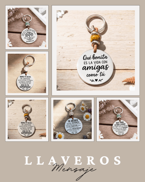 Llaveros Mensaje